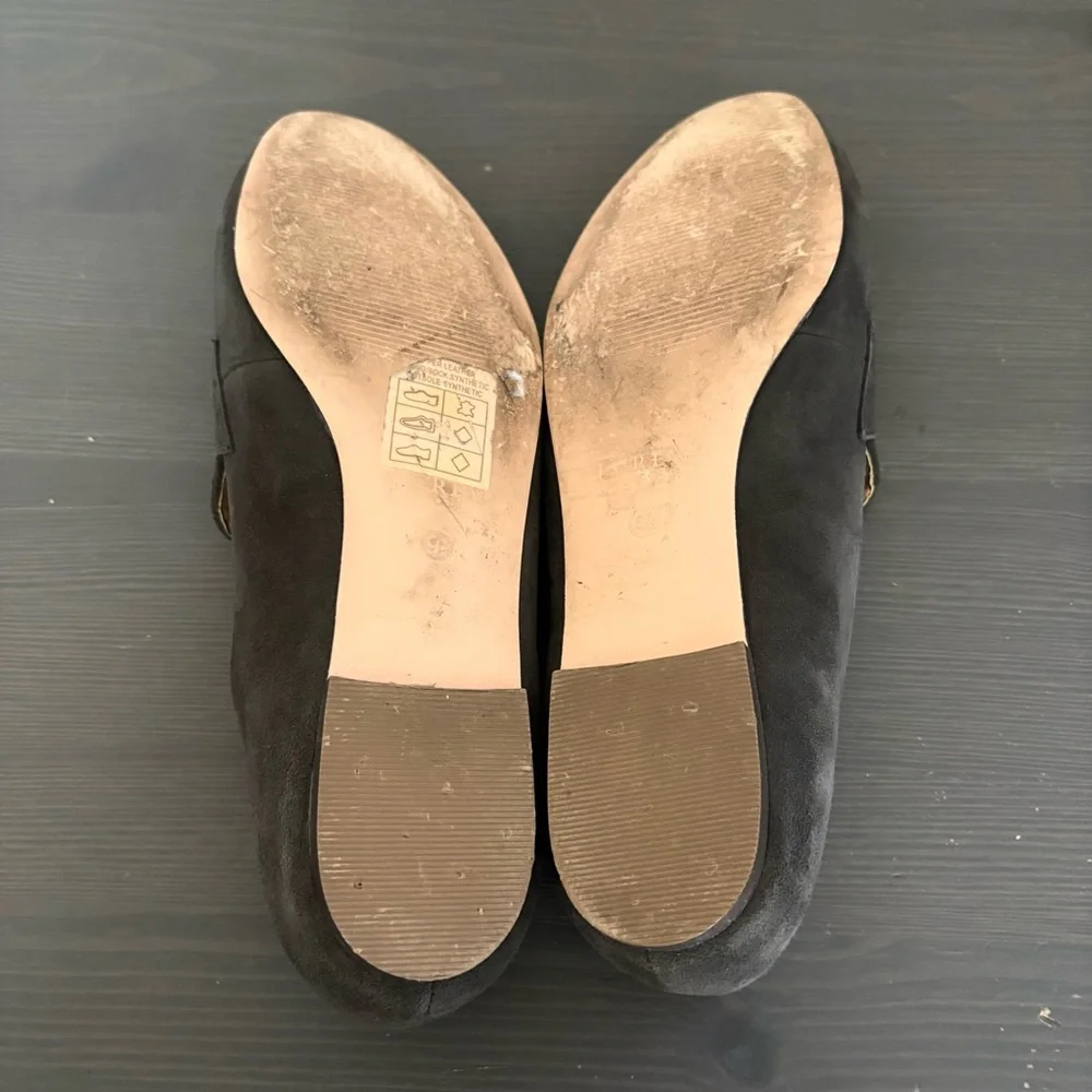 J Crew Factory‎ Suede Penny Loafers Slip On Dark Gray Flats 9.5
